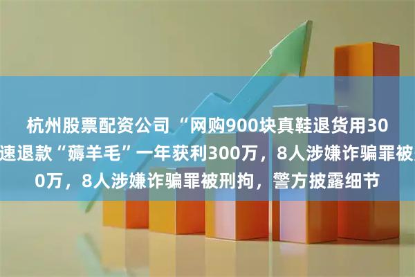 杭州股票配资公司 “网购900块真鞋退货用30块的假鞋”，利用极速退款“薅羊毛”一年获利300万，8人涉嫌诈骗罪被刑拘，警方披露细节
