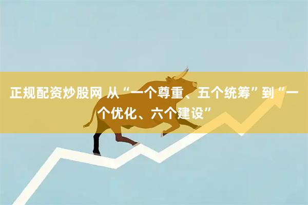 正规配资炒股网 从“一个尊重、五个统筹”到“一个优化、六个建设”