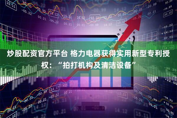 炒股配资官方平台 格力电器获得实用新型专利授权:“拍打机构及清洁设备”